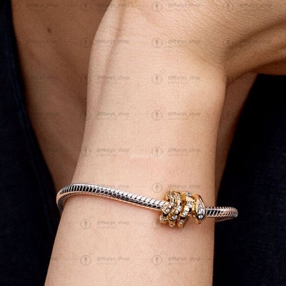 Pandora Curled Snake Charm|Pendant - Picture 2 of 2